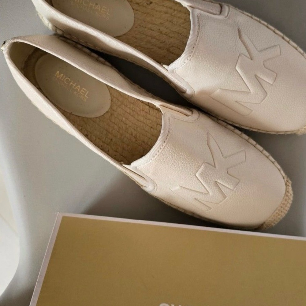 Michael Kors Cream Slip-On Espadrilles